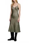 Organic By John Patrick Bias Midi Slip Dress In Sage In Green