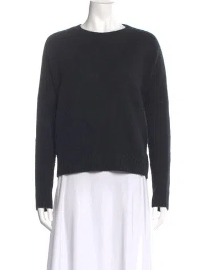 Pre-owned Organic By John Patrick Cashmere Crew Neck Sweater In Gray