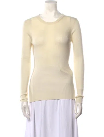 Pre-owned Organic By John Patrick Cashmere Crew Neck Sweater In Neutral