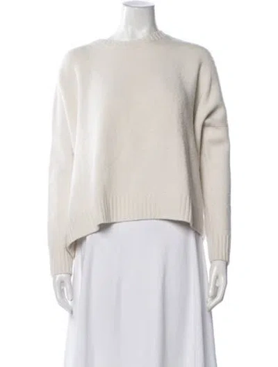 Pre-owned Organic By John Patrick Cashmere Crew Neck Sweater In Neutrals