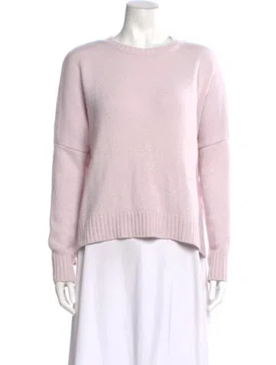 Pre-owned Organic By John Patrick Cashmere Scoop Neck Sweater In Pink