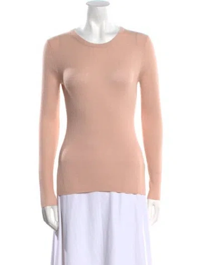 Pre-owned Organic By John Patrick Cashmere Scoop Neck Sweater In Pink