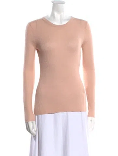 Pre-owned Organic By John Patrick Cashmere Scoop Neck Sweater In Pink