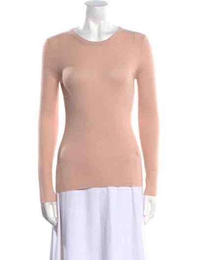 Pre-owned Organic By John Patrick Cashmere Scoop Neck Sweater In Pink