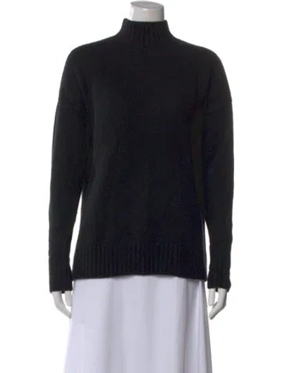 Pre-owned Organic By John Patrick Cashmere Turtleneck Sweater In Black