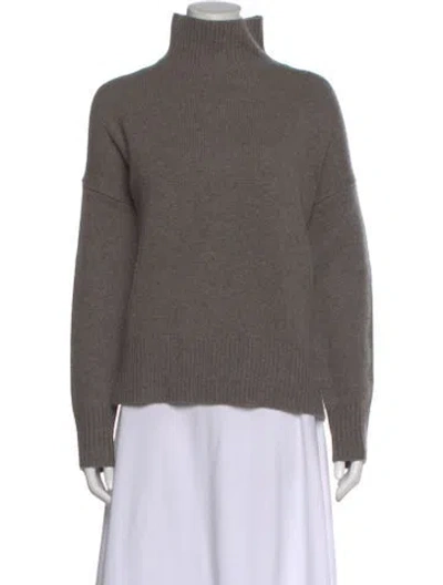 Pre-owned Organic By John Patrick Cashmere Turtleneck Sweater W/ Tags In Gray