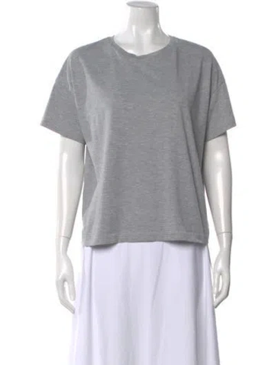 Pre-owned Organic By John Patrick Crew Neck Short Sleeve T-shirt In Gray