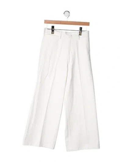 Pre-owned Organic By John Patrick High-rise Wide Leg Jeans In Neutrals