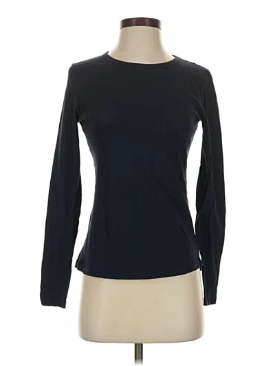 Pre-owned Organic By John Patrick Long Sleeve T-shirt In Black