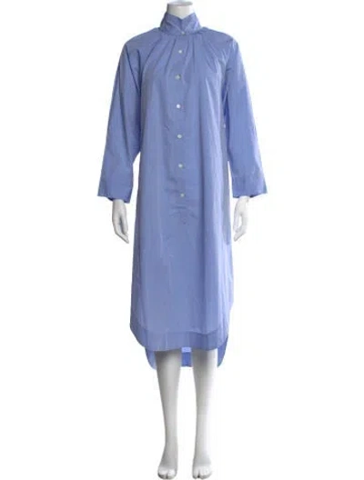 Pre-owned Organic By John Patrick Midi Length Dress In Blue