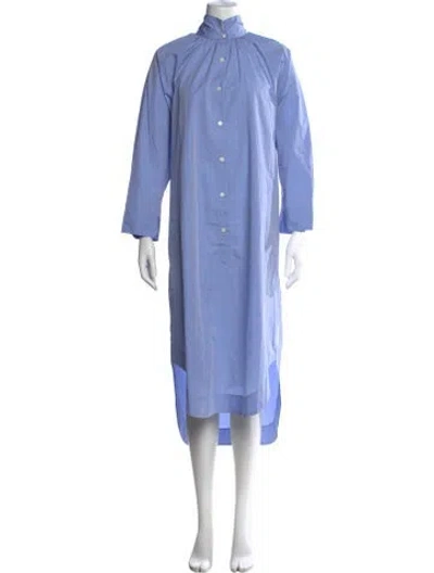Pre-owned Organic By John Patrick Midi Length Dress In Blue