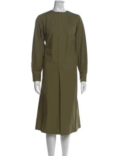Pre-owned Organic By John Patrick Midi Length Dress In Green