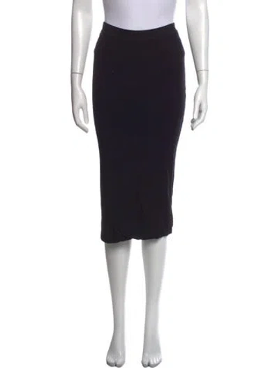 Pre-owned Organic By John Patrick Midi Length Skirt In Black