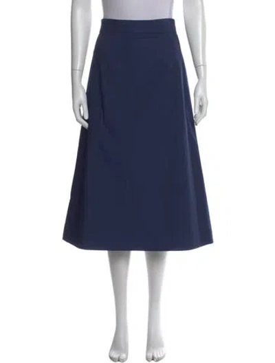 Pre-owned Organic By John Patrick Midi Length Skirt In Blue