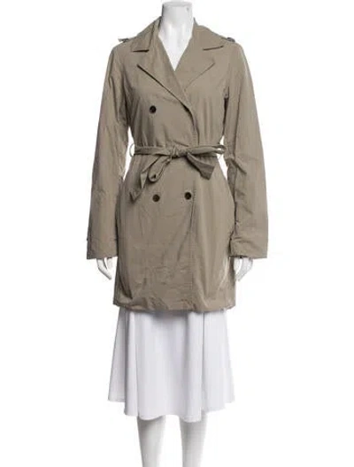 Pre-owned Organic By John Patrick Nylon Trench Coat In Neutrals