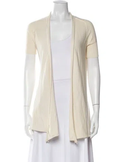 Pre-owned Organic By John Patrick Open Front Sweater In Neutral