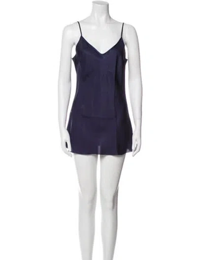 Pre-owned Organic By John Patrick Raw-edge Trim Pajamas In Burgundy