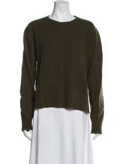 Pre-owned Organic By John Patrick Scoop Neck Sweater In Green