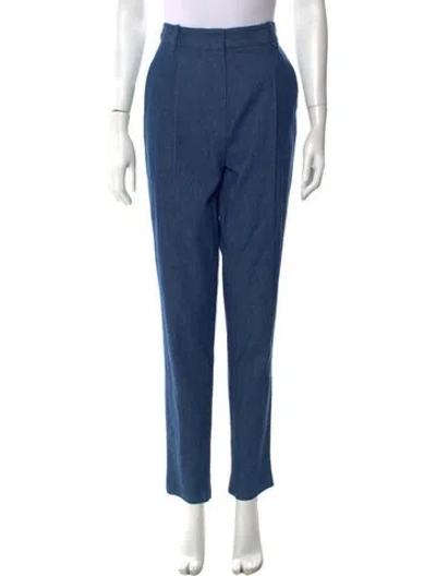 Pre-owned Organic By John Patrick Straight Leg Pants In Blue