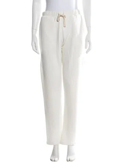 Pre-owned Organic By John Patrick Straight Leg Pants In Neutrals/white