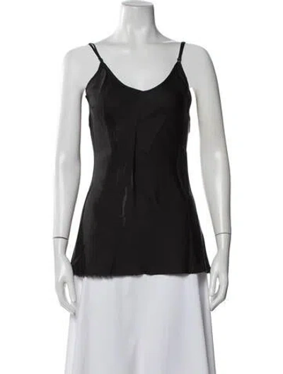 Pre-owned Organic By John Patrick V-neck Sleeveless Top In White