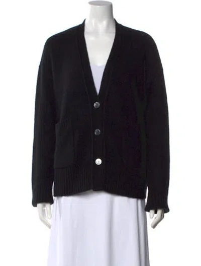 Pre-owned Organic By John Patrick V-neck Sweater In Black