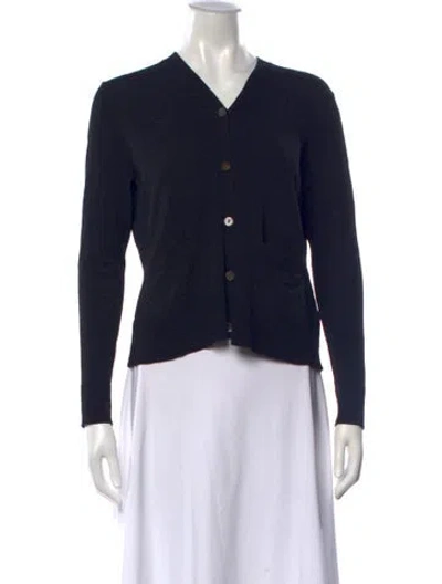 Pre-owned Organic By John Patrick V-neck Sweater In Blue