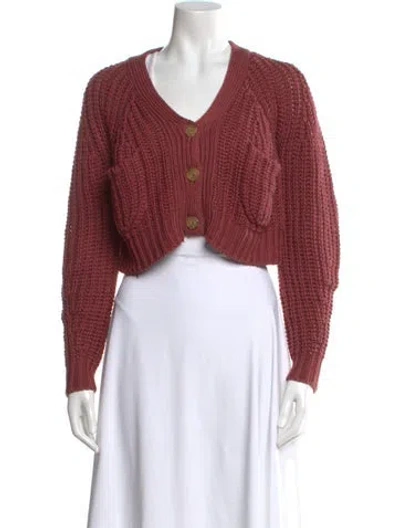Pre-owned Organic By John Patrick V-neck Sweater In Brown