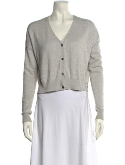 Pre-owned Organic By John Patrick V-neck Sweater In Gray