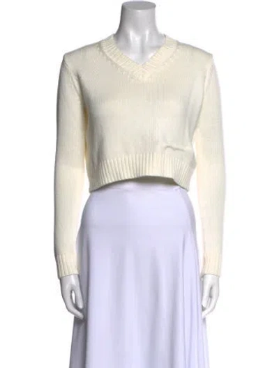 Pre-owned Organic By John Patrick V-neck Sweater In Neutral
