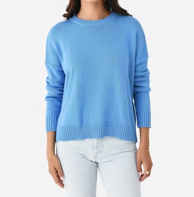 Organic By John Patrick Wide Pullover In Sky Blue