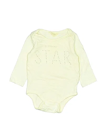Pre-owned Organic Crawlers Babies' Long Sleeve Onesie In Yellow