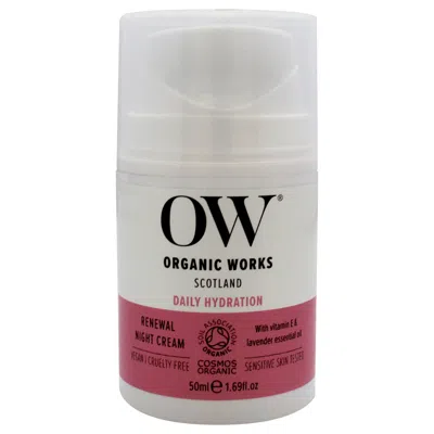 Organic Works Daily Hydration Renewal Night Cream By  For Unisex - 1.69 oz Cream In White