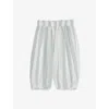 Organic Zoo Blue White Stripes Sardine Stripes Resort Cotton Trou