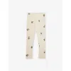 Organic Zoo Live-print Organic-cotton Leggings 0-36 Months Olive Print In Olive Print