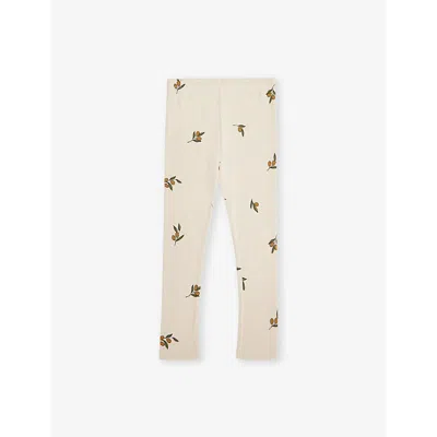 Organic Zoo Babies' Live-print Organic-cotton Leggings 0-36 Months Olive Print