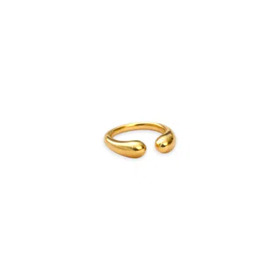 Oriaku Studio Women's Bantu Ring - Gold Plated - Minimalist Adjustable - Handcrafted In Nairobi - Kenya