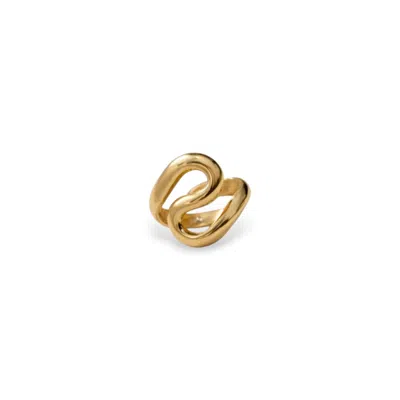 Oriaku Studio Women's Domi Ring - Minimalist Adjustable - Gold Plated - Handcrafted In Senegal - West Africa