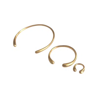 Oriaku Studio Women's Gold The Bantu Set - Brass Choker Necklace, Ring, Bracelet