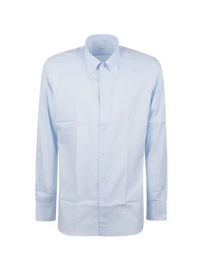 Orian Button-down Long-sleeve Shirt In Blue