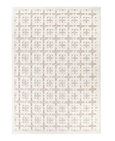 Orian Crochet Chain Link Area Rug, 7'10 X 10'10 In Beige