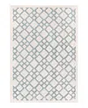Orian Crochet Diamond Park Area Rug, 7'10 X 10'10 In Blue