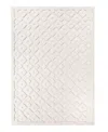 Orian Crochet Diamond Park Area Rug, 7'10 X 10'10 In Off/white