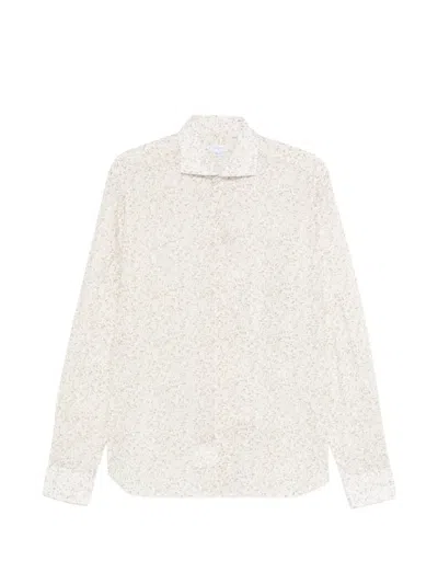 Orian Floral Shirt In Neutral