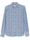 Orian Graphic-print Shirt In Blue