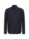 Orian Long-sleeve Buttoned Shirt In Blue