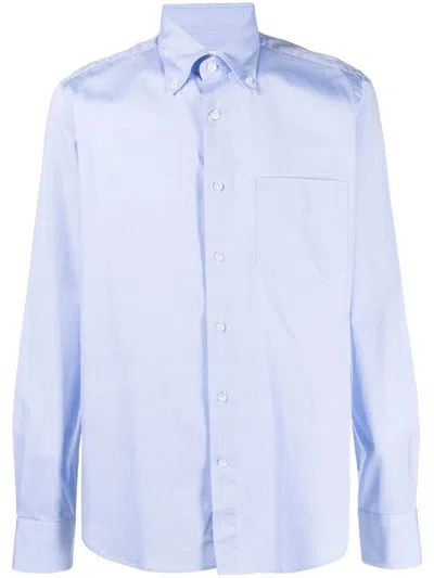 Orian Long Sleeve Slim Shirt In Blue