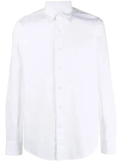 Orian Long-sleeved Cotton Shirt In White
