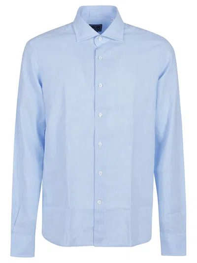 Orian Long Sleeve Slim Shirt In Blue