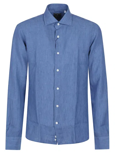 Orian Long Sleeve Slim Shirt In Blue